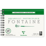 Clairefontaine Watercolour Travel Pad Spiral 300gsm 12x18cm approx