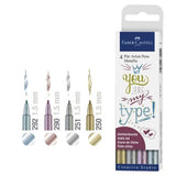 Faber-Castell Pitt Artist Pen Metallic 4Pk