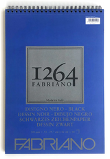 Fabriano 1264 Spiral Black Pad 200gsm A3
