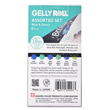 Sakura Gelly Roll Blue & Green Assorted 6pc Set