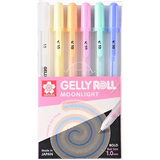 Sakura Gelly Roll Moonlight Pastel & White 6pc Set