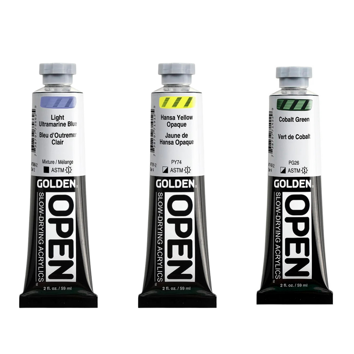 Golden OPEN Acrylic Paint 59ml Tubes