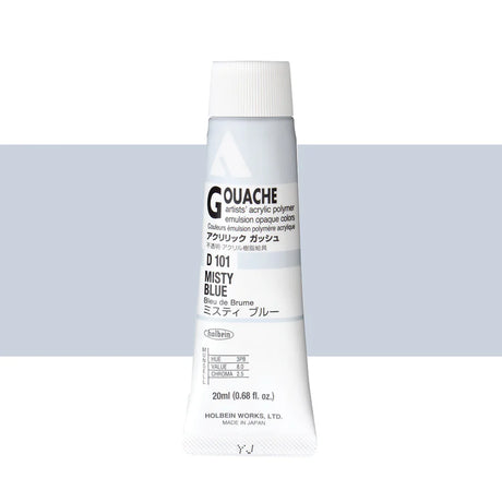 Holbein Acrylic Gouache 20ml Tubes - Colour - Misty Blue (D101) - A