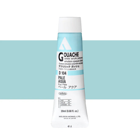 Holbein Acrylic Gouache 20ml Tubes - Colour - Pale Aqua (D104) - A