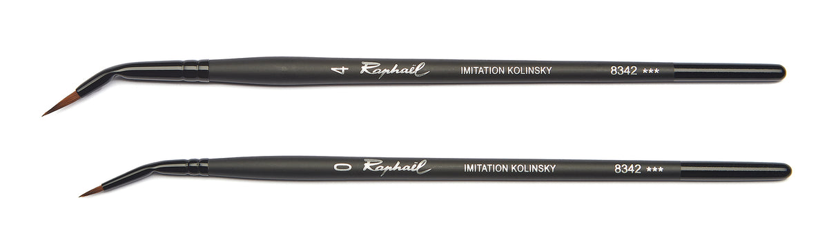 Raphael Stradivarius Synthetic Kolinsky Brushes - 8342 Curved Round