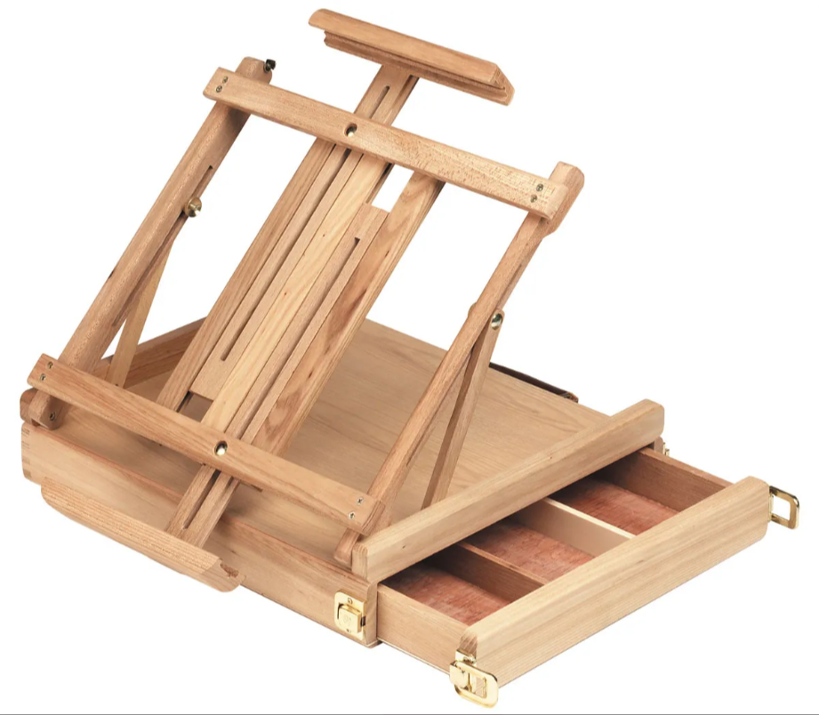 Jasart Table Top Box Easel with Storage Drawer