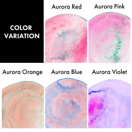 Kuretake Gansai Tambi Granulating Aurora 6 Pan Watercolour Set