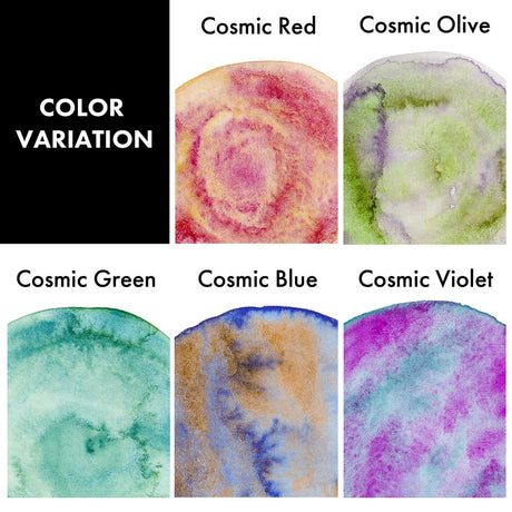 Kuretake Gansai Tambi Granulating Cosmic 6 Pan Watercolour Set 2