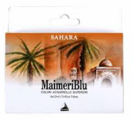 MaimeriBlu Watercolour Set of 6 x 12 ml Tubes SAHARA