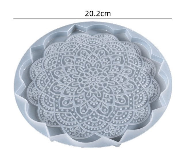 MAD Mandala Large Coaster Mould #144
