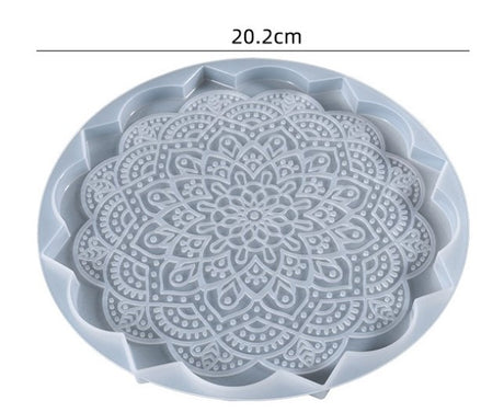 MAD Mandala Large Coaster Mould #144