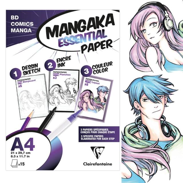 Mangaka Essential Assorted Paper Pk