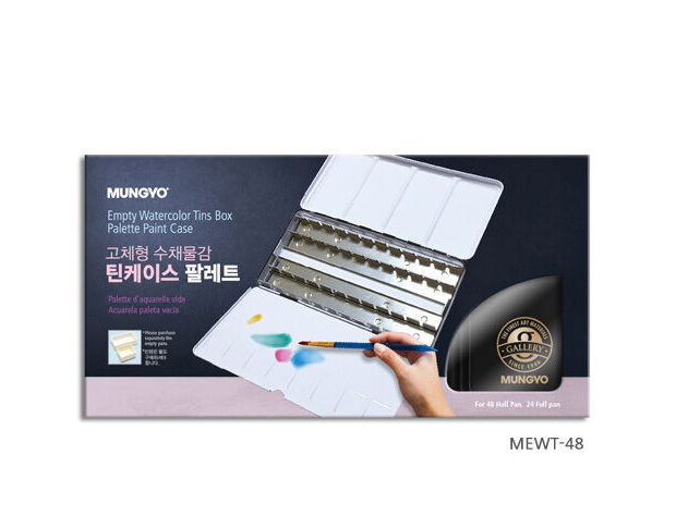 Mungyo Empty Watercolour Tin Case MEWT-48