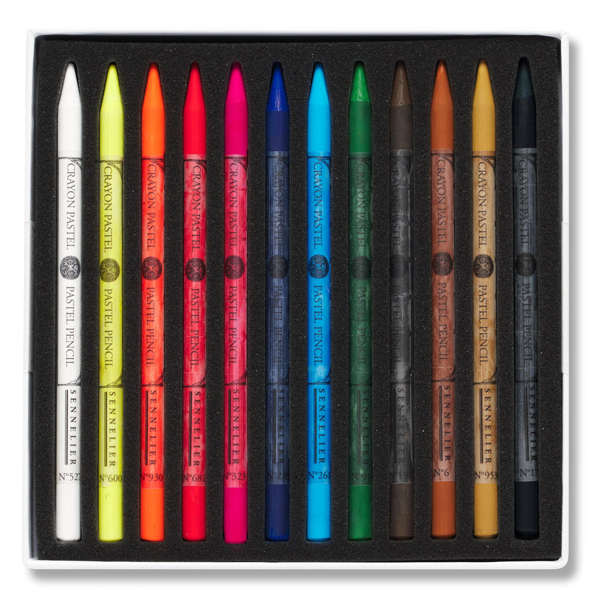 Sennelier Pastel Pencil Set 12 Introductory + 12 Empty Slots