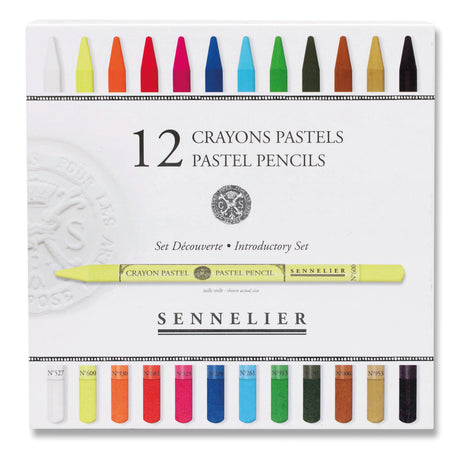 Sennelier Pastel Pencil Set 12 Introductory + 12 Empty Slots