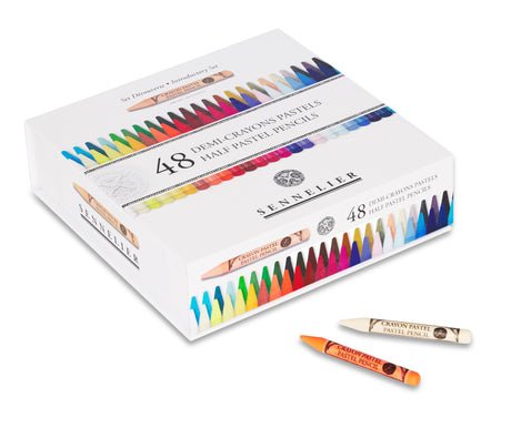 Sennelier Pastel Pencil Set 48 Assorted Half Length
