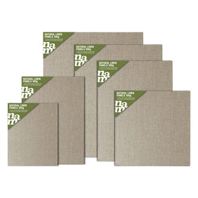 NAM Natural Linen Canvas Panel with premium linen surface for oil and acrylic painting