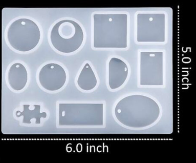 MAD Necklace Pendant 12Pcs Molds #028