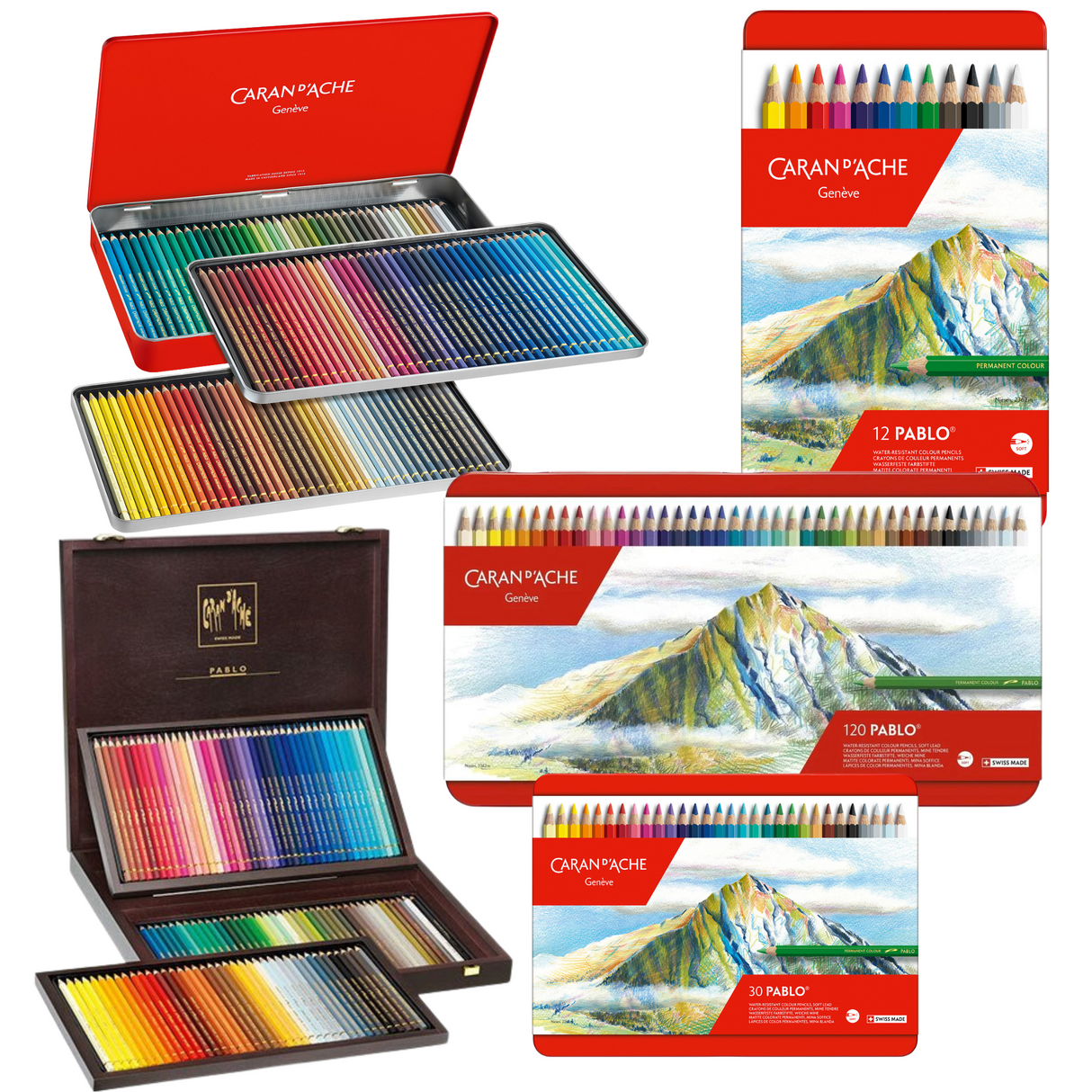 Caran d'Ache Pablo Pencil Set of 12 (666-312)