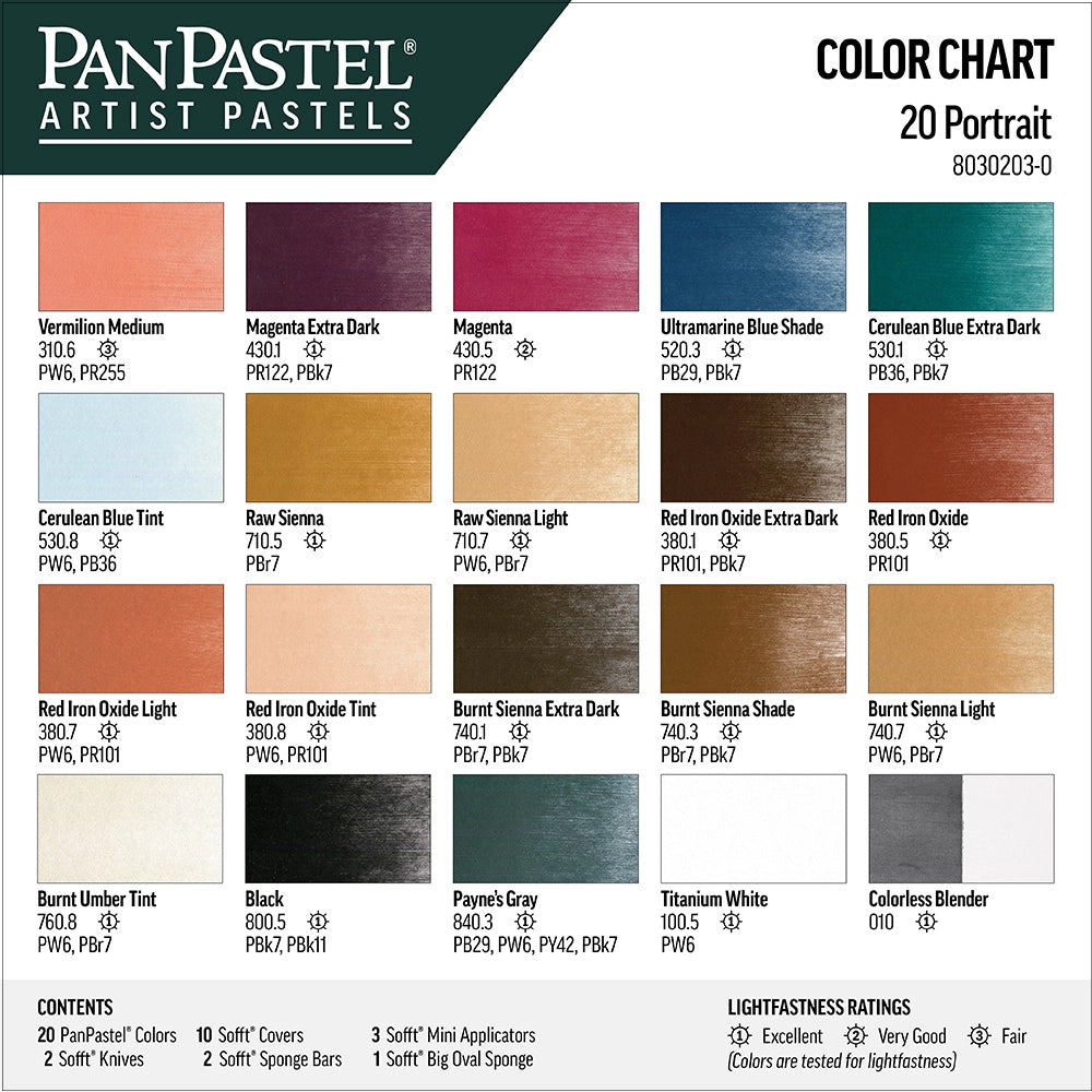 PanPastel 20 Colour Set – Portrait