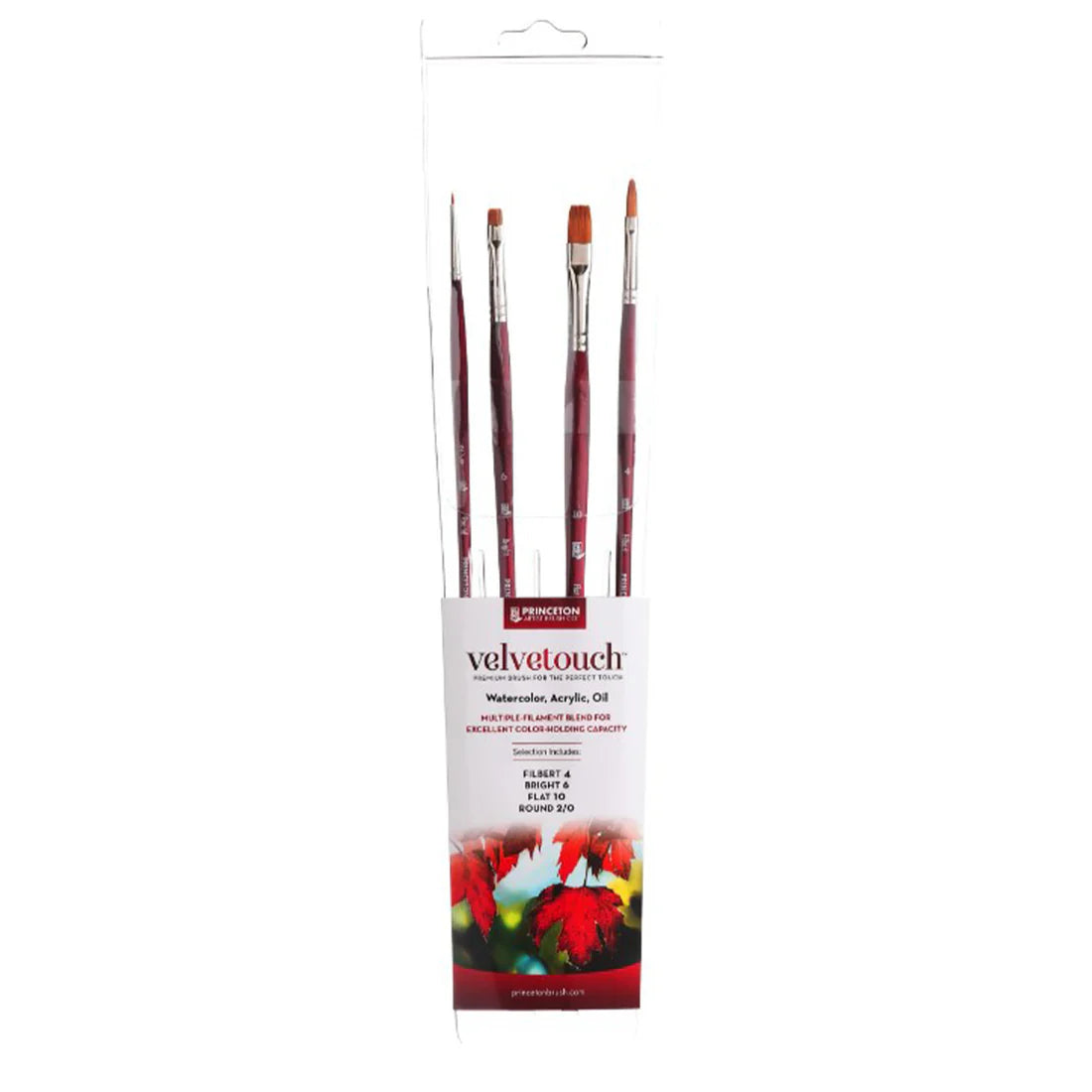 Princeton Velvetouch Series 3900 Premium Synthetic Brush LH Set 4pc