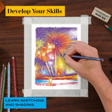 Prismacolor Premier Coloured Pencils Tin Set 24 "Techniques Fireworks Drawing Set"