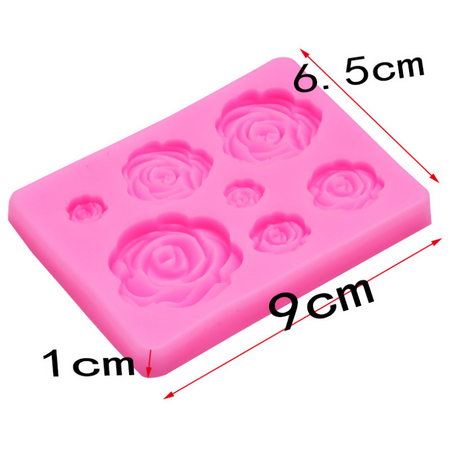 MAD 3D Silicone Rose Mold #127