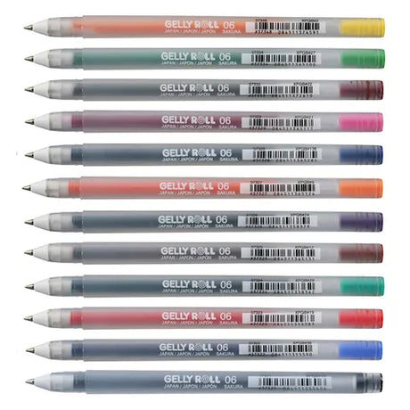 Sakura Gelly Roll Fine Point Regular Colours 12pc Set