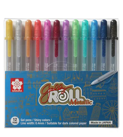 Sakura Gelly Roll Metallic Colours 12pc Set