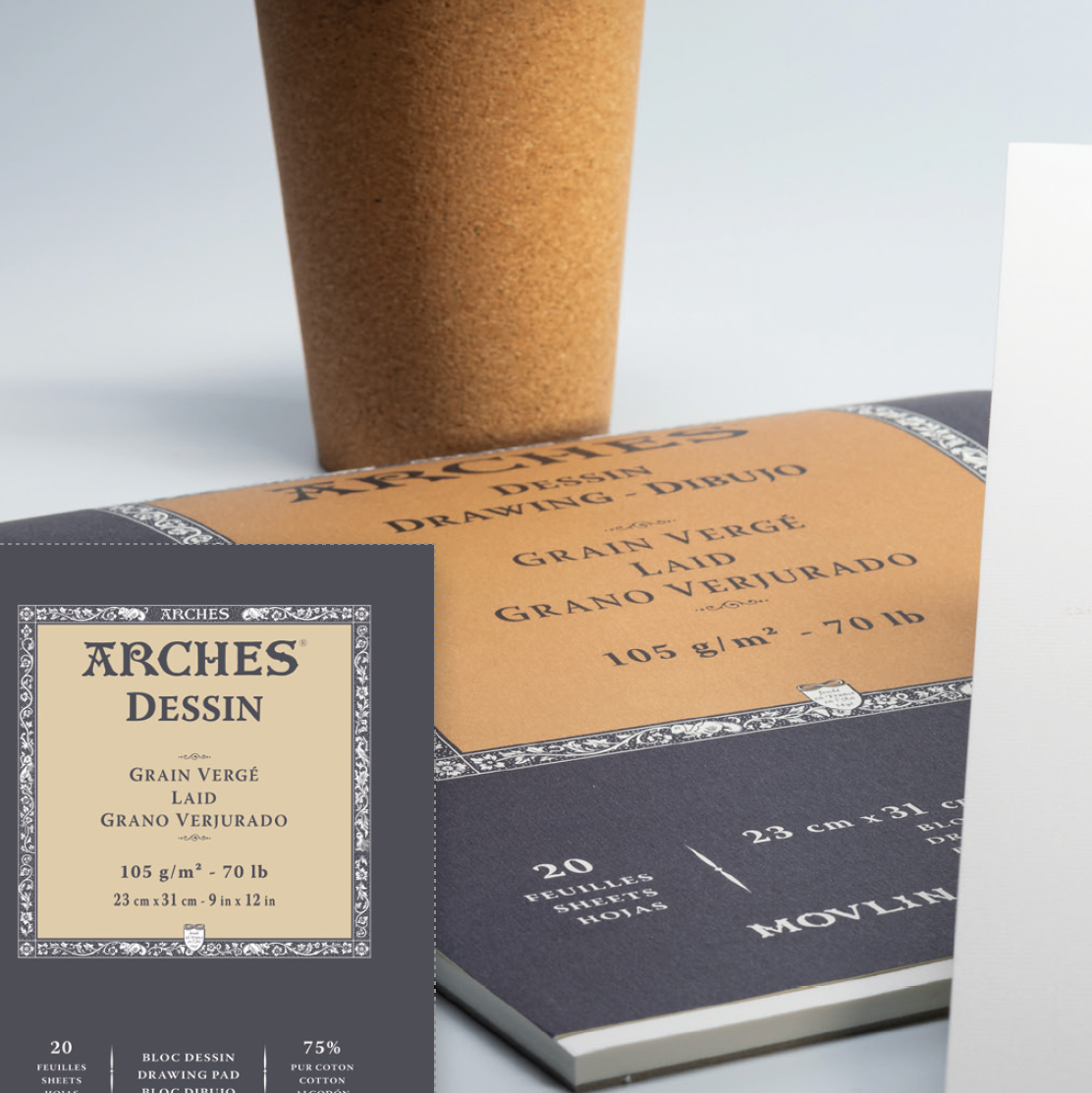 Arches® Ingres D'Arches White Sheet 130gsm 50x65cm