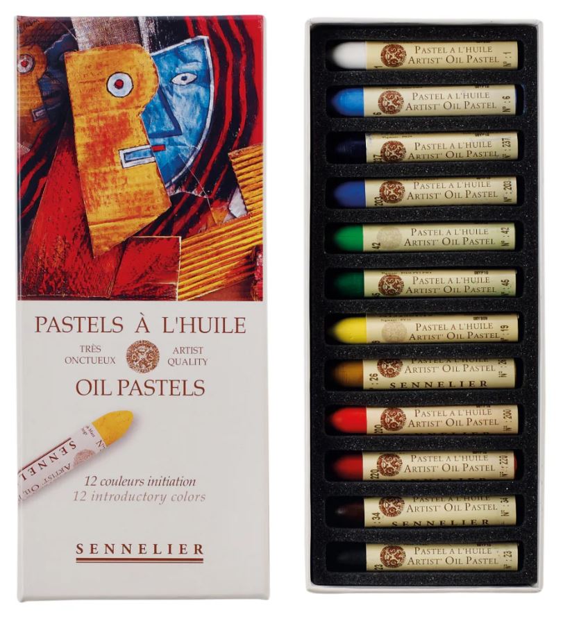 Sennelier Oil Pastel Set of 12 Assorted