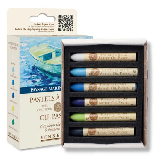 Sennelier Oil Pastel Set of 6 Seascape