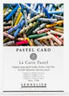 Sennelier La Carte Pastel Card Pad – 6 Shades, 12 Sheets, 16 × 24 cm
