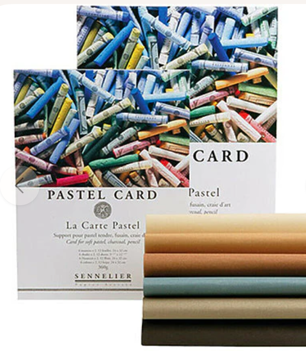 Sennelier La Carte Pastel Card Pad – 6 Shades, 12 Sheets, 16 × 24 cm