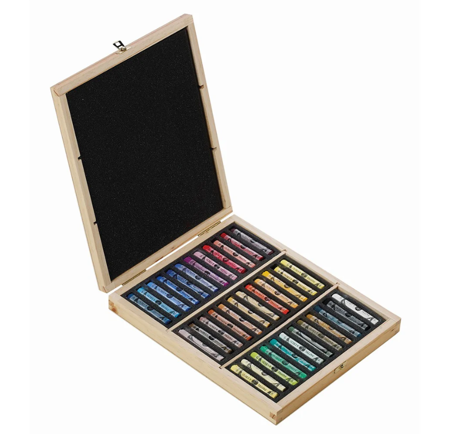 Sennelier 36 Soft Pastels in Wooden Box