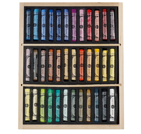 Sennelier 36 Soft Pastels in Wooden Box