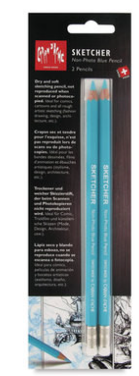 Caran d'Ache Sketcher Non-Photo Blue blister 2 pack