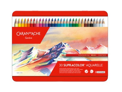 Caran d'Ache Supracolor Aquarelle Metal Tin Set of 30 (3888-330)