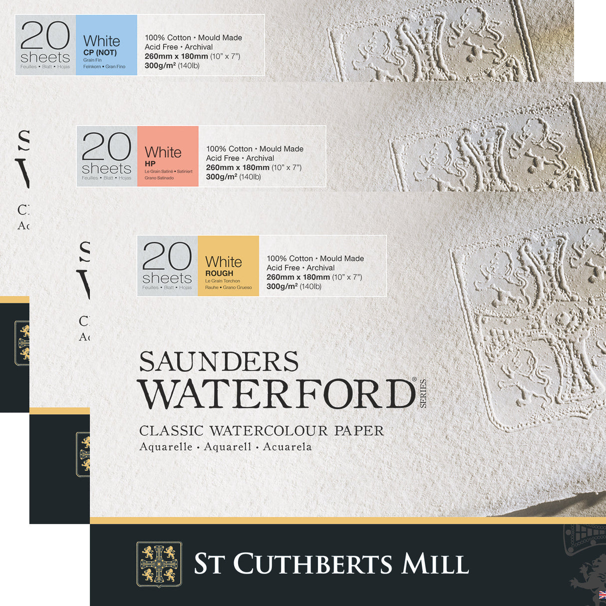 Saunders Waterford 300gsm Watercolour Blocks