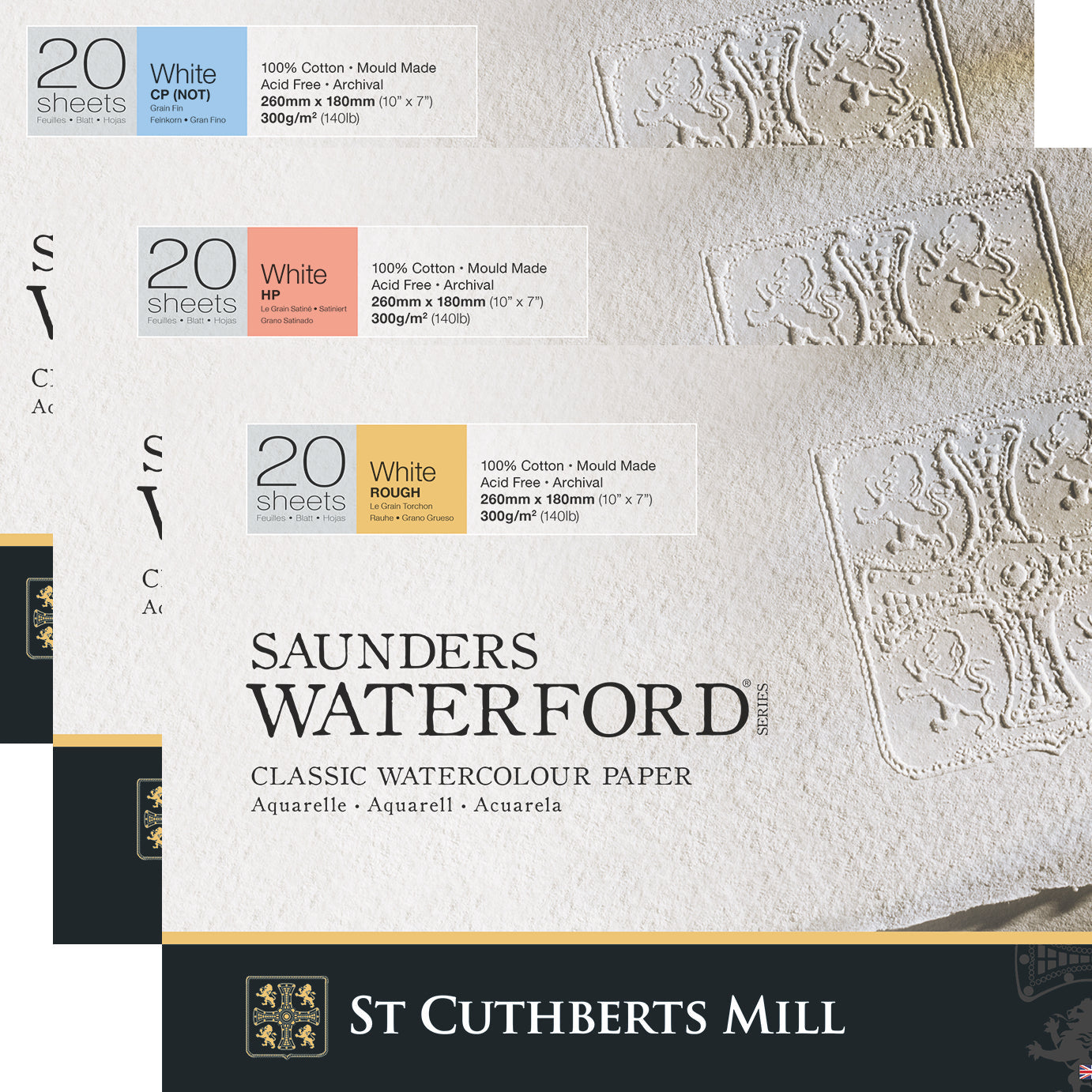 Saunders Waterford 300gsm Watercolour Blocks