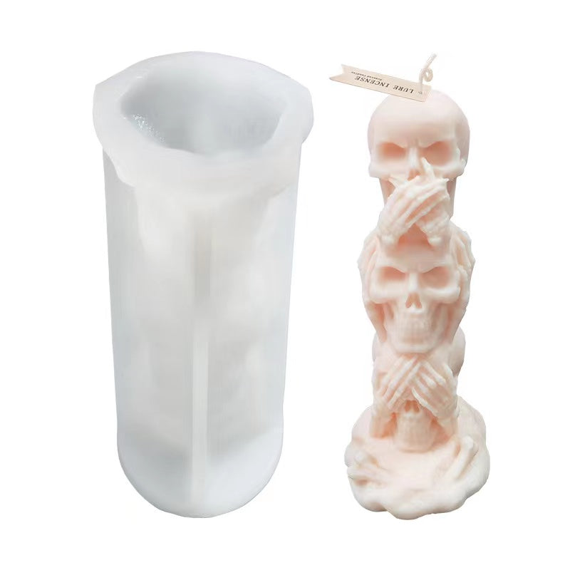 MAD Three Wise Skulls Mould #128