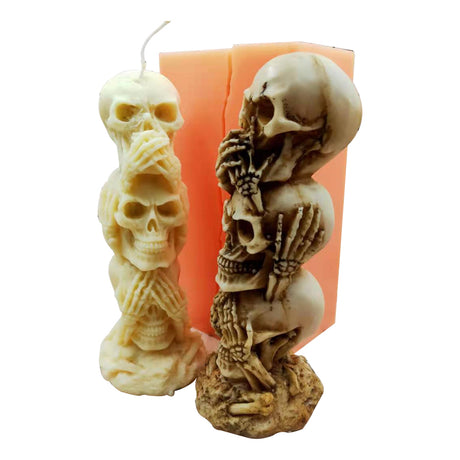 MAD Three Wise Skulls Mould #128