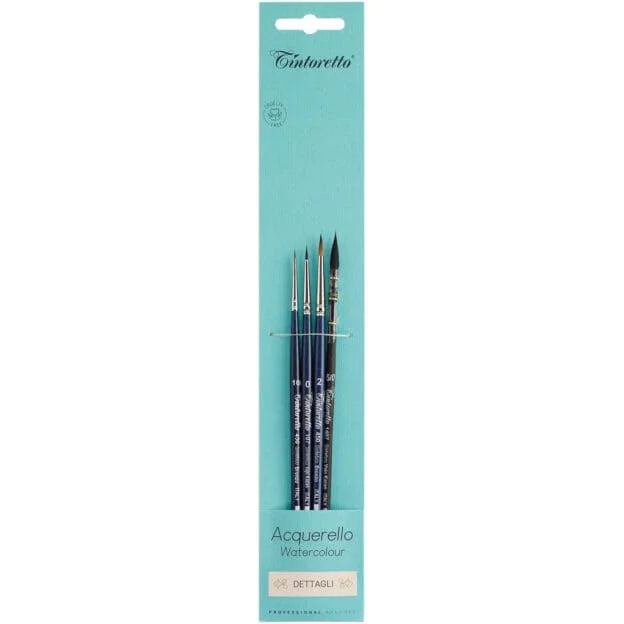 Tintoretto Watercolour Brush Set of 4 – Details