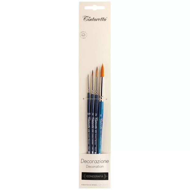 Tintoretto Watercolour Brush Set of 4 – Iconography