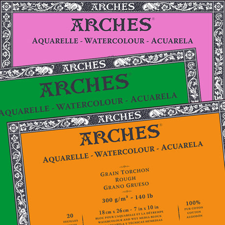 Arches 100% Cotton Watercolour Blocks