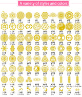 Metal Sticker for Resin 80 pack