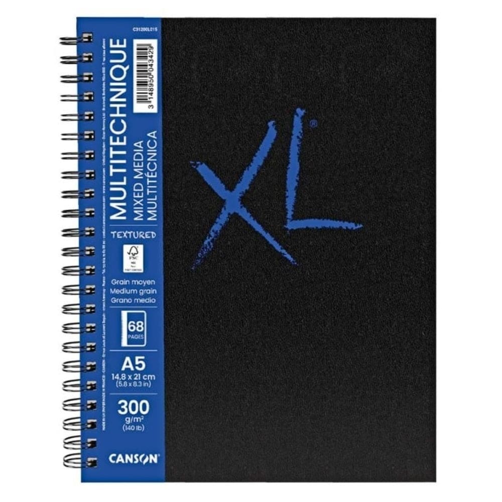 CANSON XL FILA NEW A4 - 21 x 29.7 cm (68 pages) Canson Book XL® Book Mixed Media Textured 300gsm