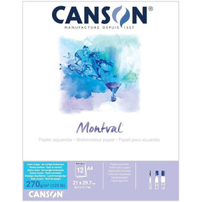 CANSON PADS FILA NEW A4 : Montval 270 Pad Rough Canson Montval Pads 270gsm