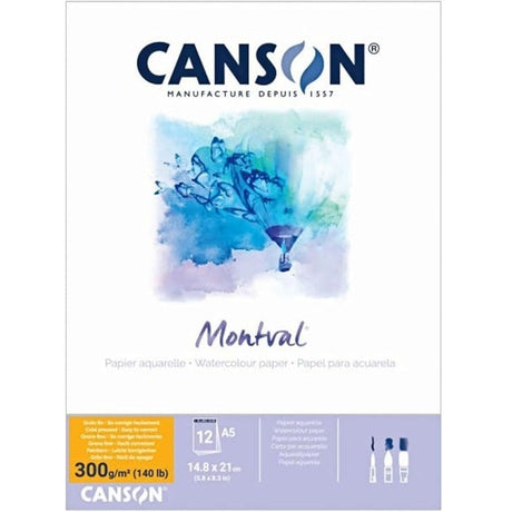 CANSON PADS FILA NEW A5 : Coldpress : Montval 300 Pad Canson Montval Pads Coldpress 300gsm