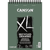 CANSON XL FILA NEW A5 - 14.8 x 21 cm - Spiral pad (30 sheets) Canson XL® Drawing Recycled 160gsm